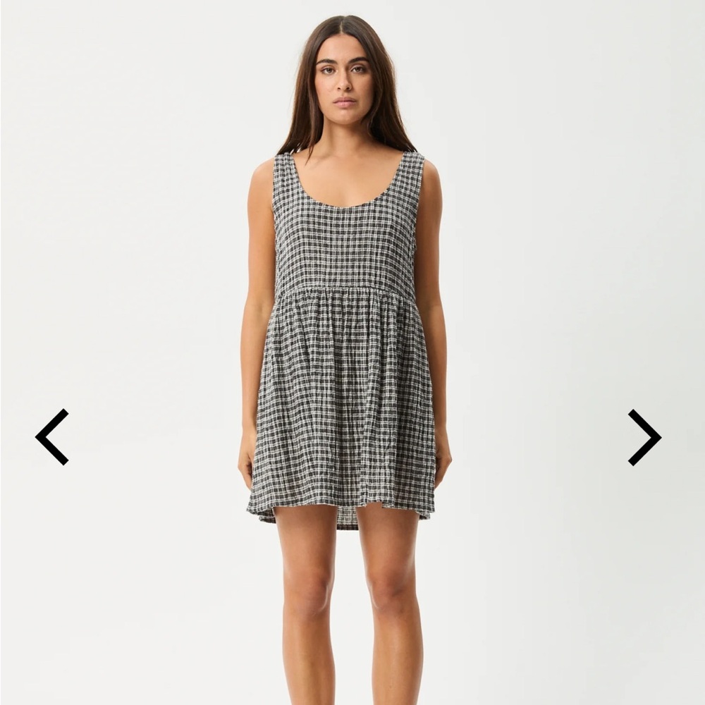 Afends Black and White Sleeveless Sundress
